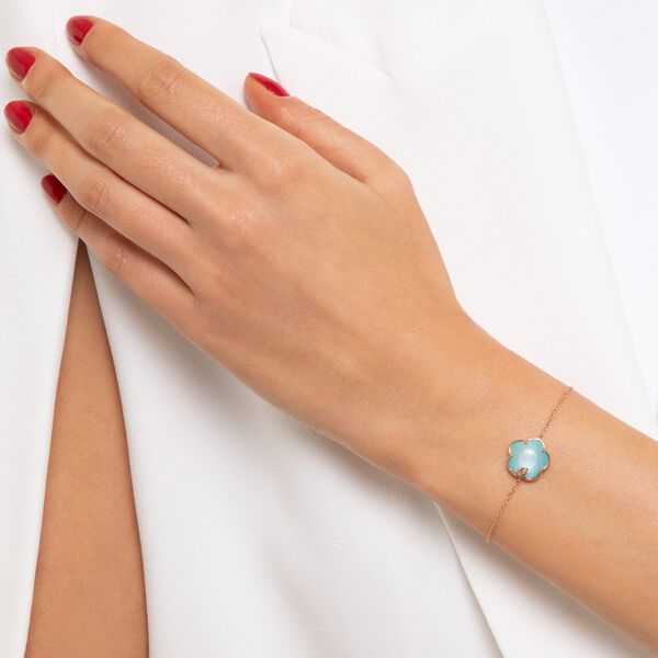 Petit Joli Rose Gold, Sea Moon and Diamond Bracelet